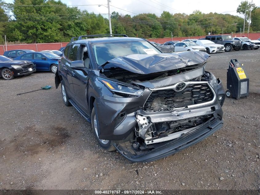 2021 Toyota Highlander Le VIN: 5TDBZRBH3MS549751 Lot: 40278757