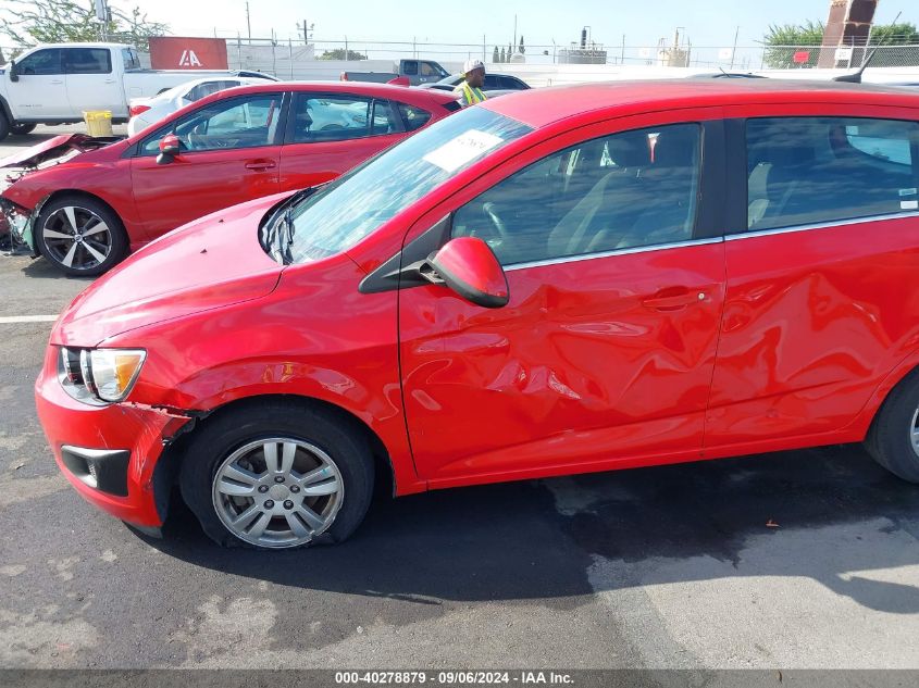 2013 Chevrolet Sonic Lt Auto VIN: 1G1JC6SH6D4219165 Lot: 40278879