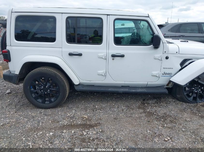 2023 Jeep Wrangler 4Xe Sahara 4X4 VIN: 1C4JJXP67PW536729 Lot: 40278915