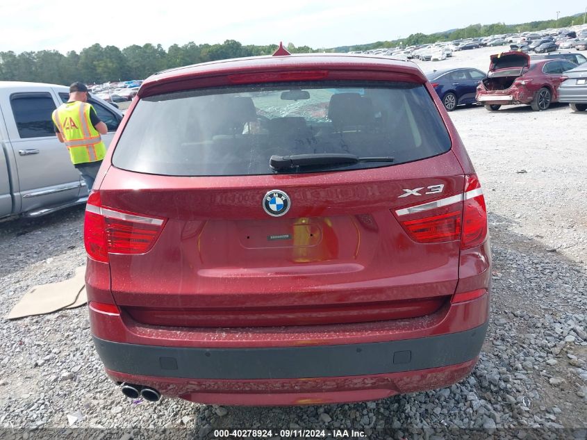 2014 BMW X3 xDrive28I VIN: 5UXWX9C54E0D26037 Lot: 40278924