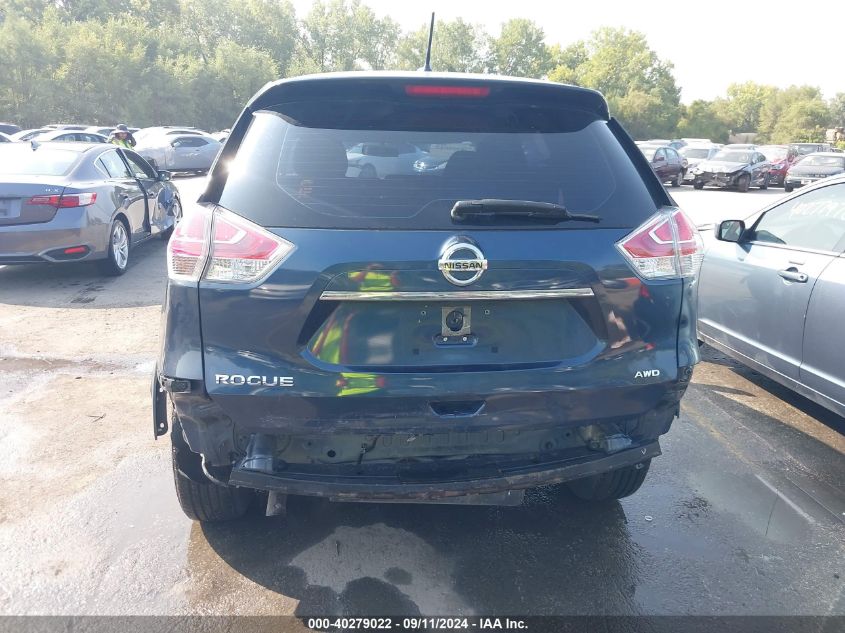 2016 Nissan Rogue S VIN: JN8AT2MV6GW147853 Lot: 40279022