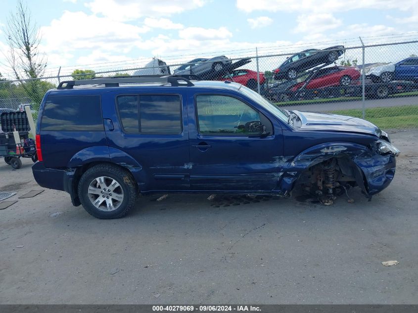 2010 Nissan Pathfinder Se VIN: 5N1AR1NB7AC610256 Lot: 40279069