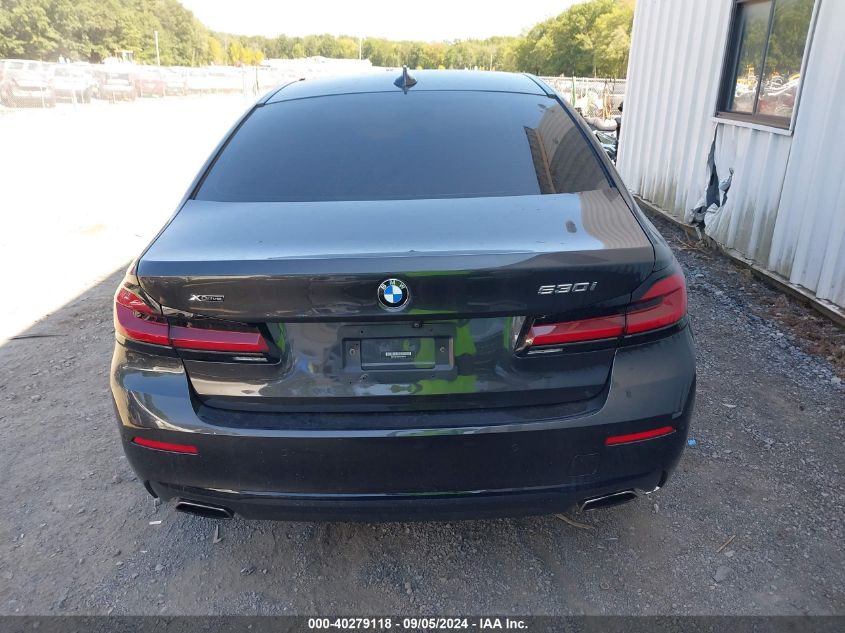 2021 BMW 530I xDrive VIN: WBA13BJ00MCF86192 Lot: 40279118