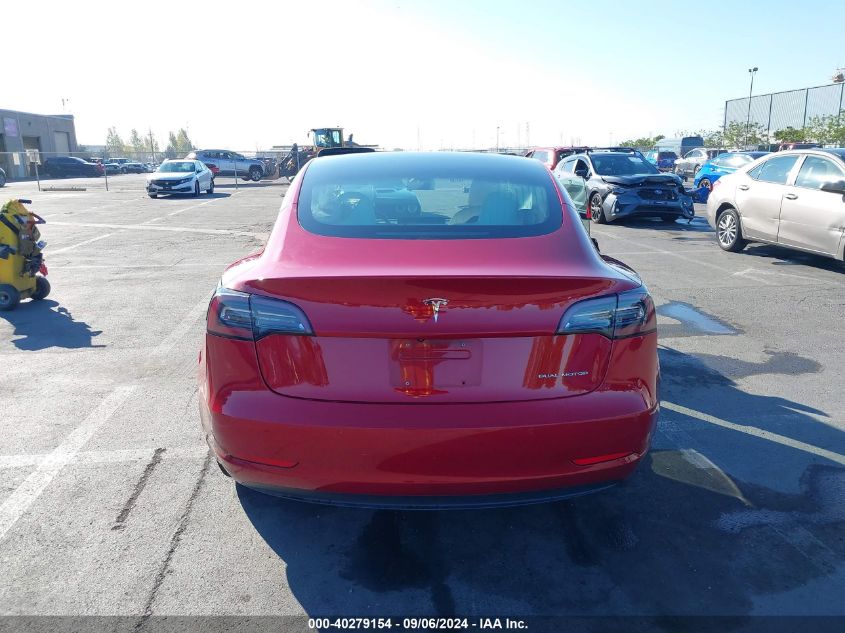 2018 Tesla Model 3 Long Range/Performance VIN: 5YJ3E1EB0JF097556 Lot: 40279154