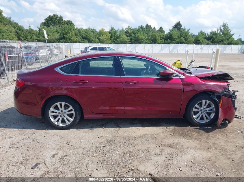 2015 Chrysler 200 Limited VIN: 1C3CCCAB6FN598343 Lot: 40279226