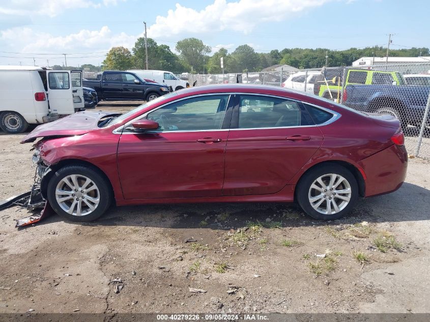 2015 Chrysler 200 Limited VIN: 1C3CCCAB6FN598343 Lot: 40279226