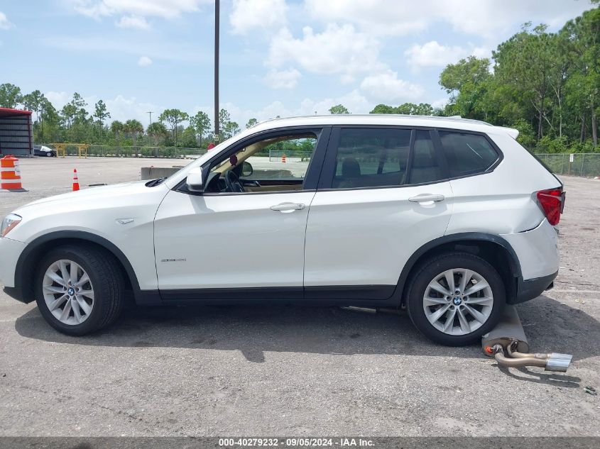 2017 BMW X3 Sdrive28I VIN: 5UXWZ7C38H0X39030 Lot: 40279232