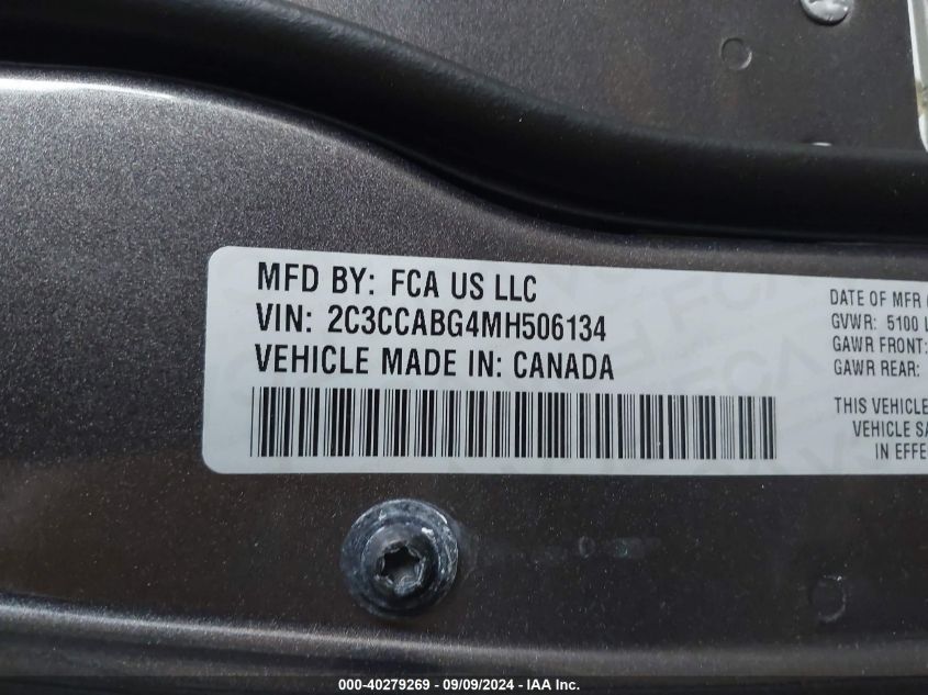 2C3CCABG4MH506134 2021 Chrysler 300 300S