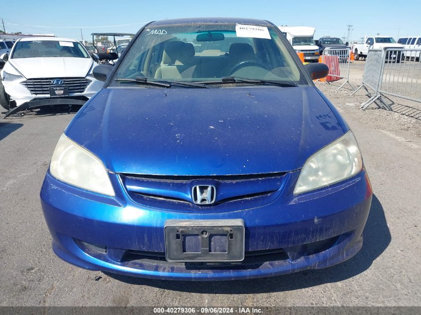 2004 Honda Civic Vp VIN: 1HGES16384L013396 Lot: 40279306