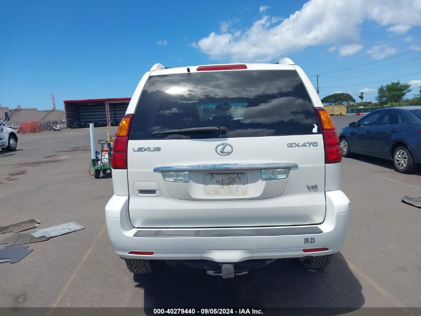 2004 Lexus Gx 470 VIN: JTJBT20X840053301 Lot: 40279440