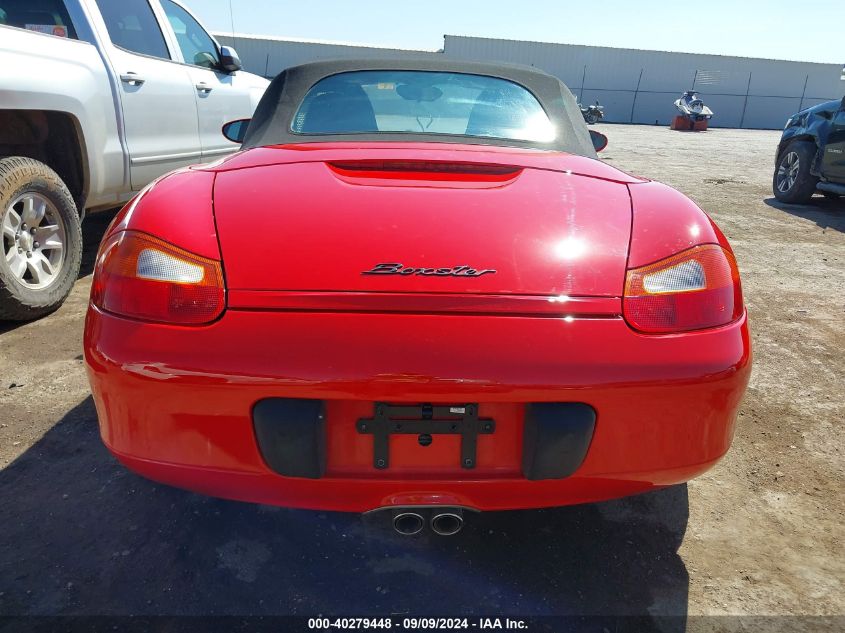 1999 Porsche Boxster VIN: WP0CA2980XU627430 Lot: 40279448