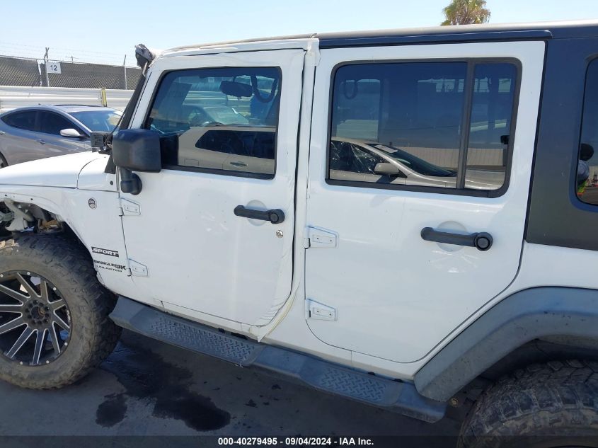 2018 Jeep Wrangler Jk Unlimited Sport S 4X4 VIN: 1C4BJWDG3JL838894 Lot: 40279495