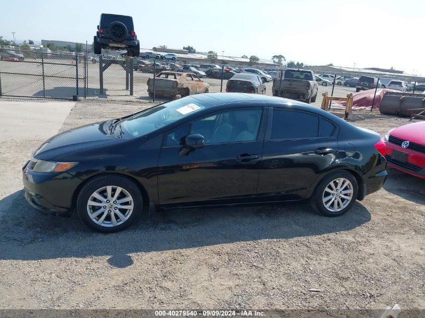 2012 Honda Civic Ex-L VIN: 19XFB2F92CE349517 Lot: 40279540