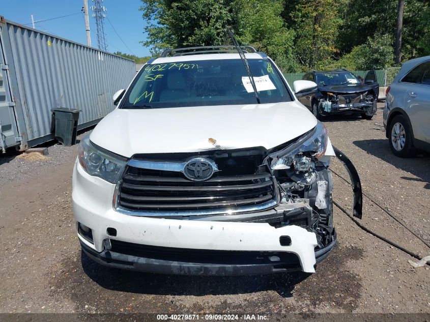 5TDJKRFHXFS173000 2015 Toyota Highlander Xle V6