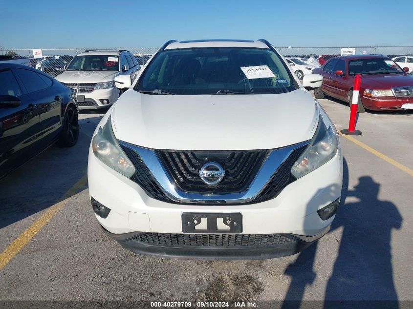 2015 Nissan Murano S/Sl/Sv/Platinum VIN: 5N1AZ2MH5FN288904 Lot: 40279709