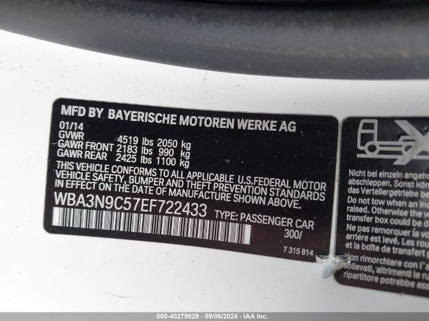 WBA3N9C57EF722433 2014 BMW 428I xDrive