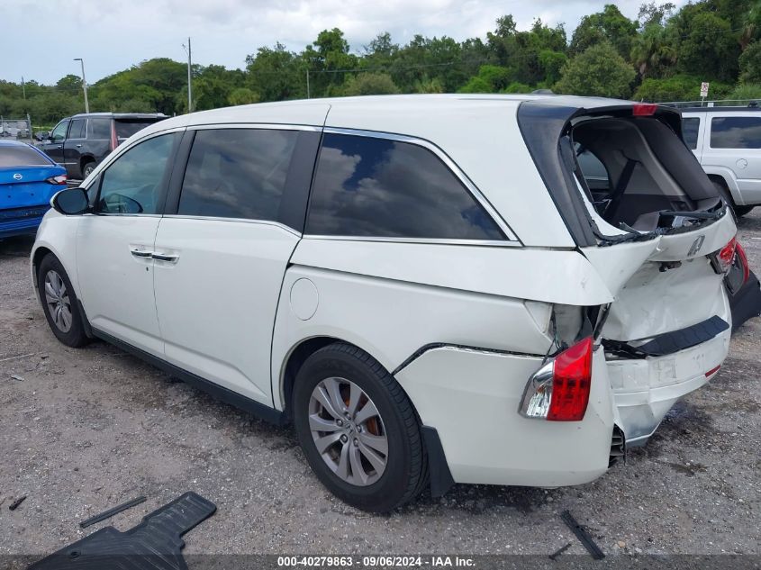 2015 Honda Odyssey Ex-L VIN: 5FNRL5H66FB130749 Lot: 40279863