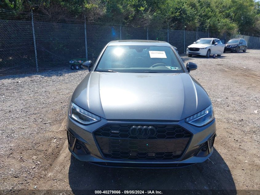 2023 Audi A4 Premium Plus 45 Tfsi S Line Quattro S Tronic VIN: WAUEAAF48PA007850 Lot: 40279866