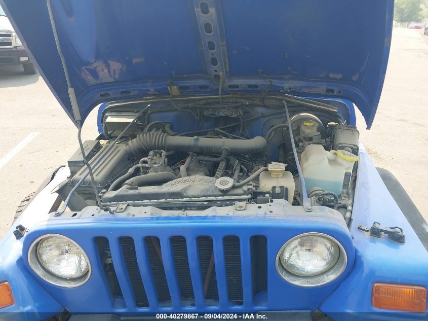 1998 Jeep Wrangler Sport VIN: 1J4FY19SXWP769046 Lot: 40279867