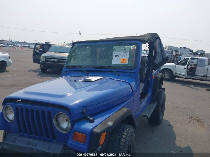 1998 Jeep Wrangler Sport VIN: 1J4FY19SXWP769046 Lot: 40279867