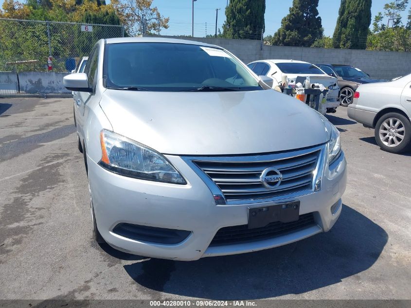 2014 Nissan Sentra S VIN: 3N1AB7AP2EL695839 Lot: 40280010