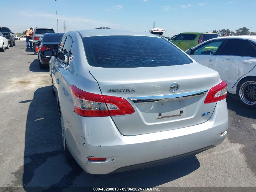 2014 Nissan Sentra S VIN: 3N1AB7AP2EL695839 Lot: 40280010