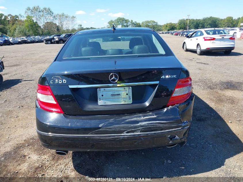 2009 Mercedes-Benz C 300 Luxury 4Matic/Sport 4Matic VIN: WDDGF81X59R062662 Lot: 40280121