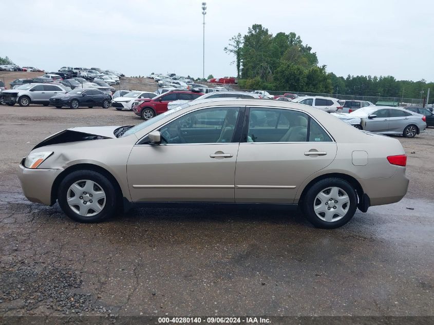 2005 Honda Accord 2.4 Lx VIN: 3HGCM56495G702637 Lot: 40280140