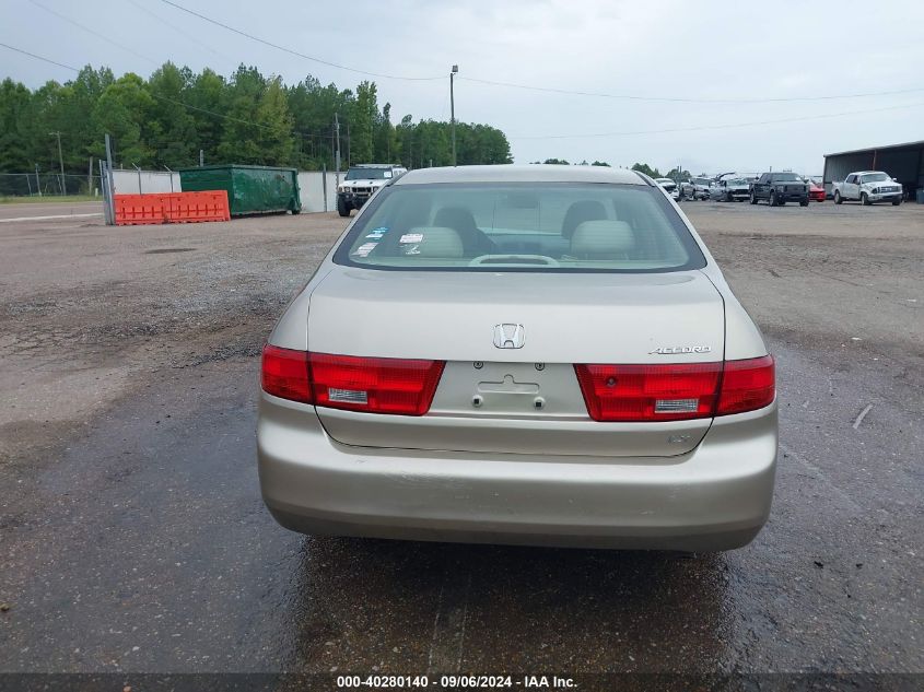 2005 Honda Accord 2.4 Lx VIN: 3HGCM56495G702637 Lot: 40280140