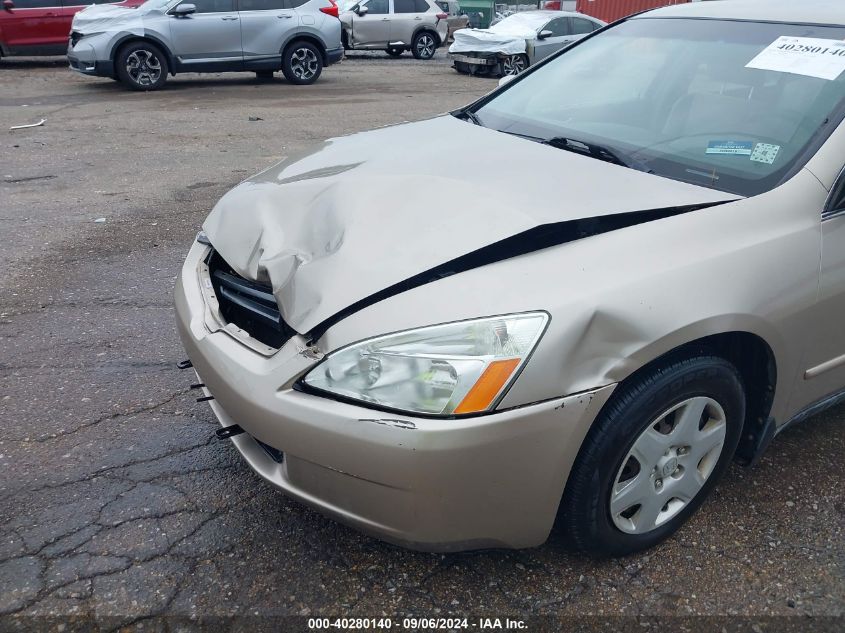 2005 Honda Accord 2.4 Lx VIN: 3HGCM56495G702637 Lot: 40280140