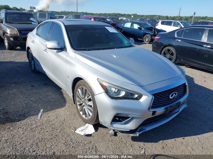 2018 Infiniti Q50 3.0T Luxe VIN: JN1EV7AR4JM444444 Lot: 40280250