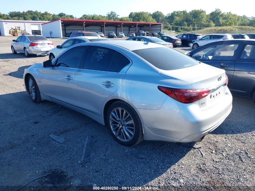 2018 Infiniti Q50 3.0T Luxe VIN: JN1EV7AR4JM444444 Lot: 40280250