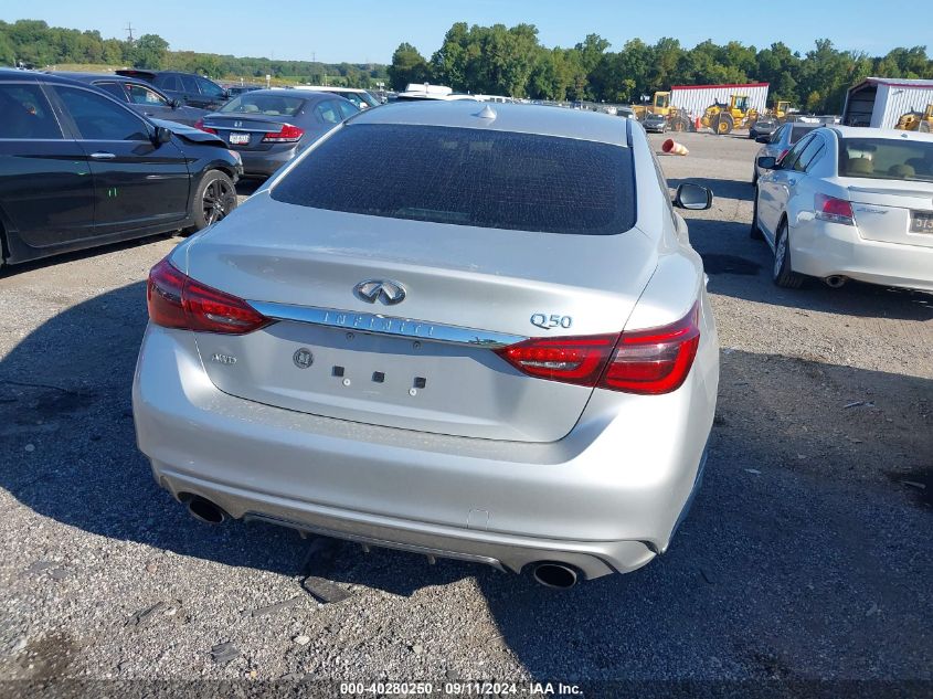 2018 Infiniti Q50 3.0T Luxe VIN: JN1EV7AR4JM444444 Lot: 40280250