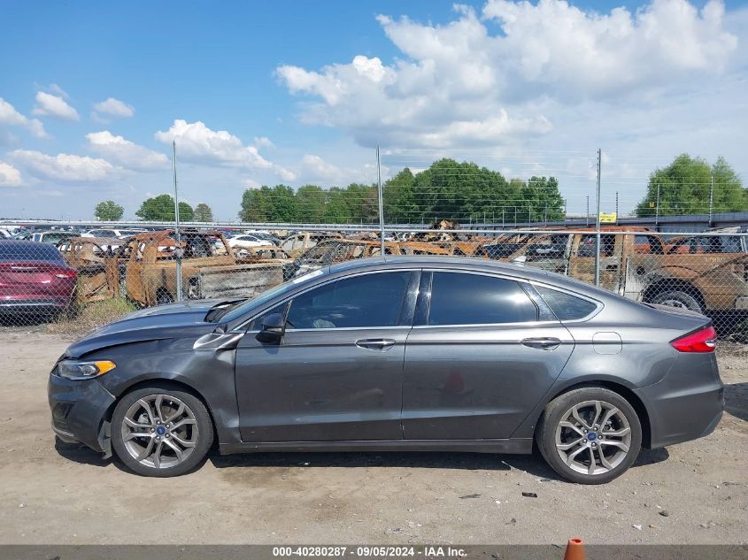 2019 Ford Fusion Sel VIN: 3FA6P0CD7KR159644 Lot: 40280287