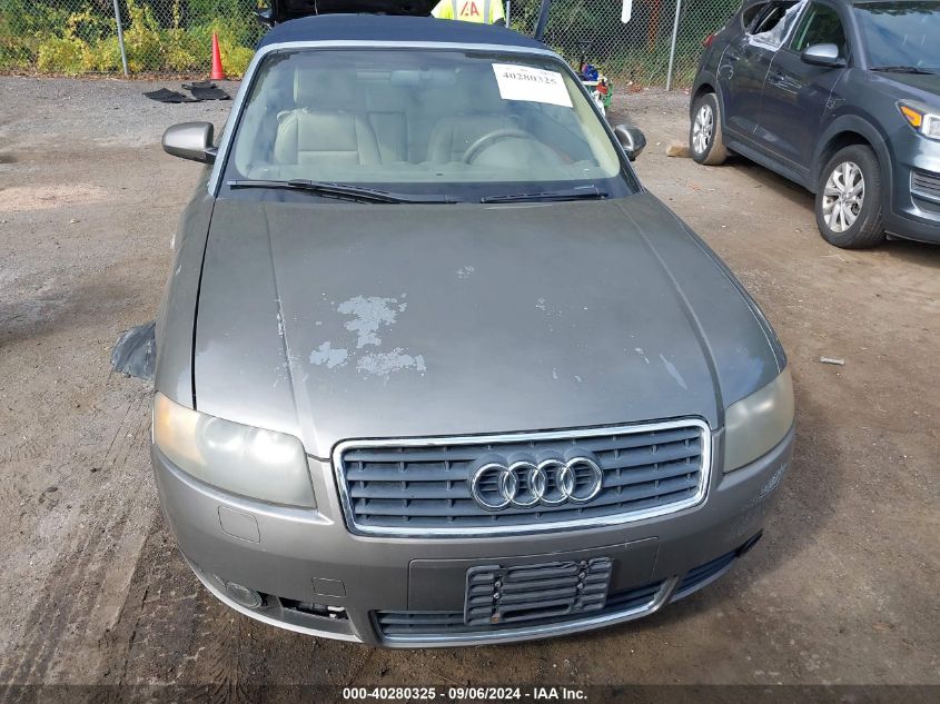 2006 Audi A4 1.8T VIN: WAUAC48H76K008152 Lot: 40280325