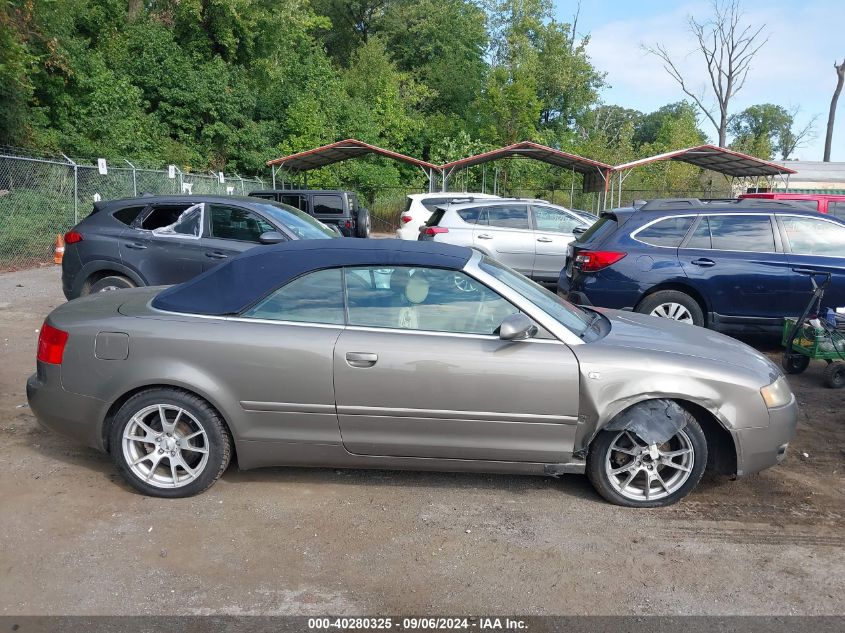 2006 Audi A4 1.8T VIN: WAUAC48H76K008152 Lot: 40280325