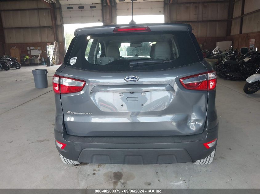 2021 Ford Ecosport S VIN: MAJ6S3FL1MC426006 Lot: 40280379