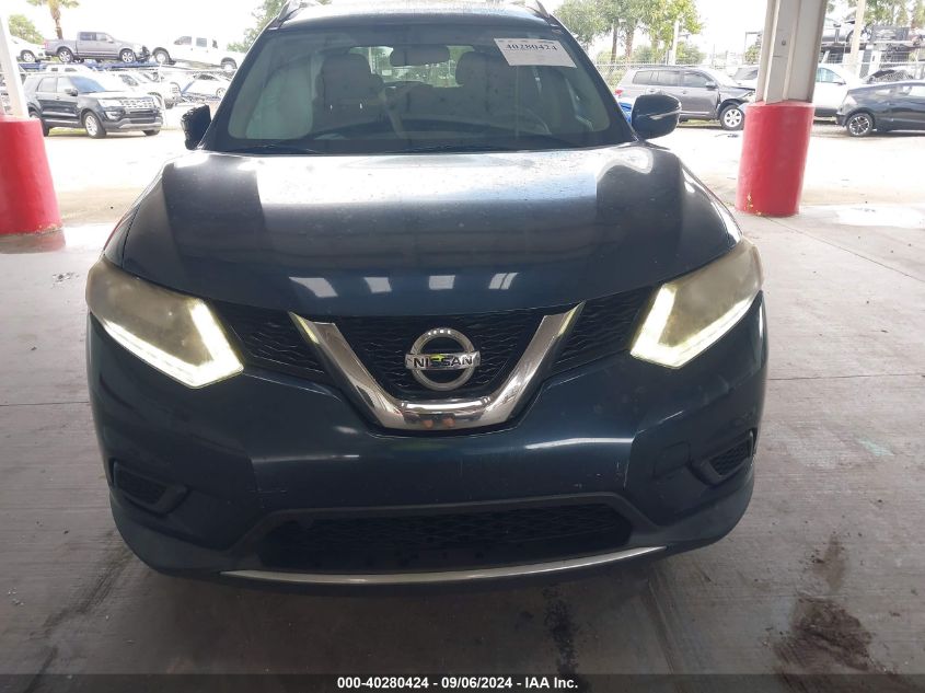 2015 Nissan Rogue Sv VIN: KNMAT2MT7FP531403 Lot: 40280424