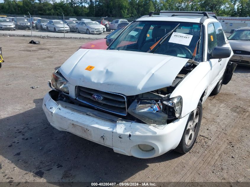 2003 Subaru Forester Xs VIN: JF1SG65693H761318 Lot: 40280487