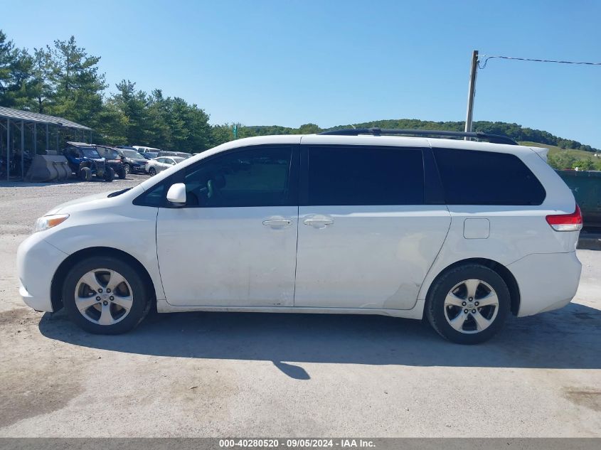 2014 Toyota Sienna Le V6 8 Passenger VIN: 5TDKK3DCXES488578 Lot: 40280520