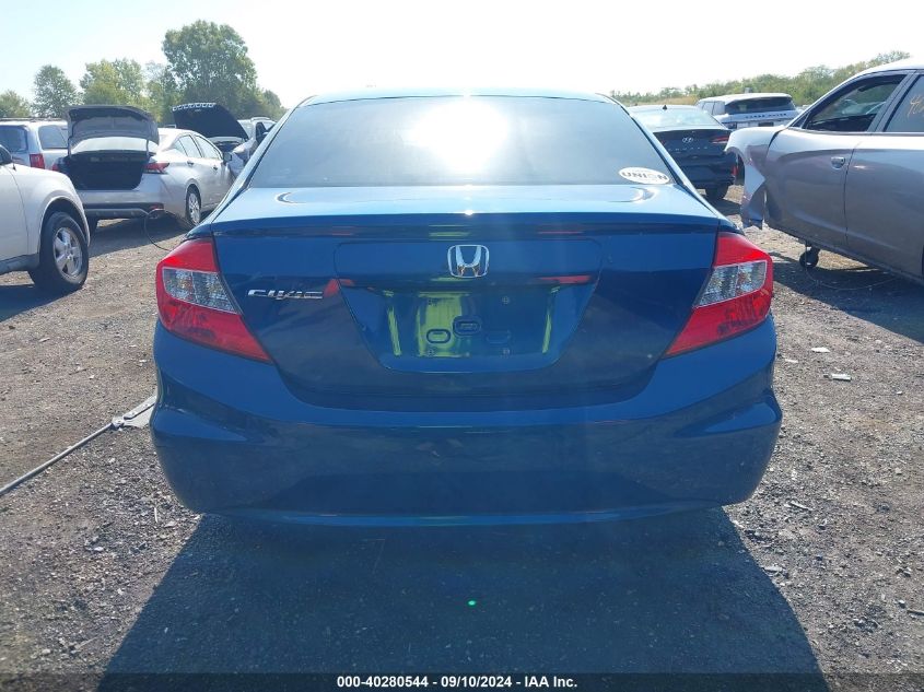 2012 Honda Civic Lx VIN: 19XFB2F59CE367798 Lot: 40280544