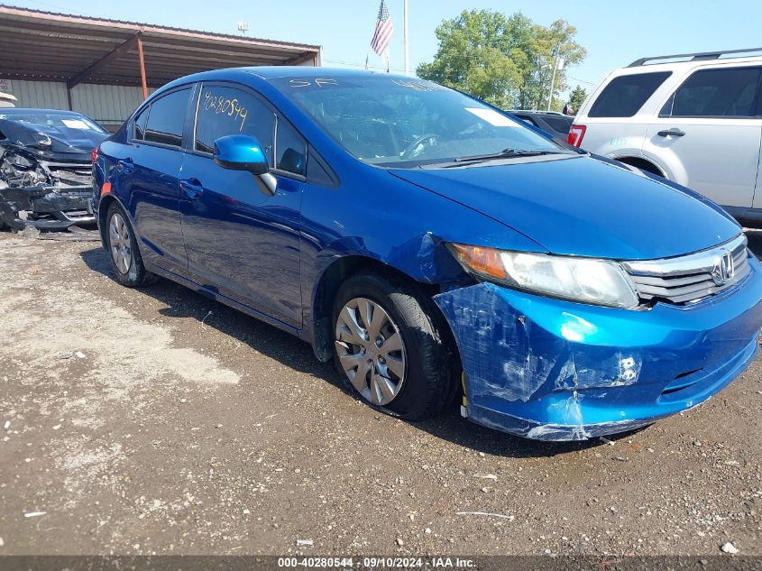 2012 Honda Civic Lx VIN: 19XFB2F59CE367798 Lot: 40280544