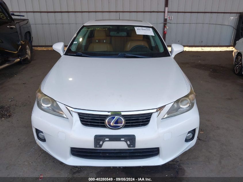 2013 Lexus Ct 200H VIN: JTHKD5BH5D2160882 Lot: 40280549