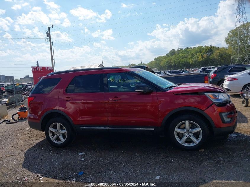 2016 Ford Explorer Xlt VIN: 1FM5K8D88GGC51182 Lot: 40280564