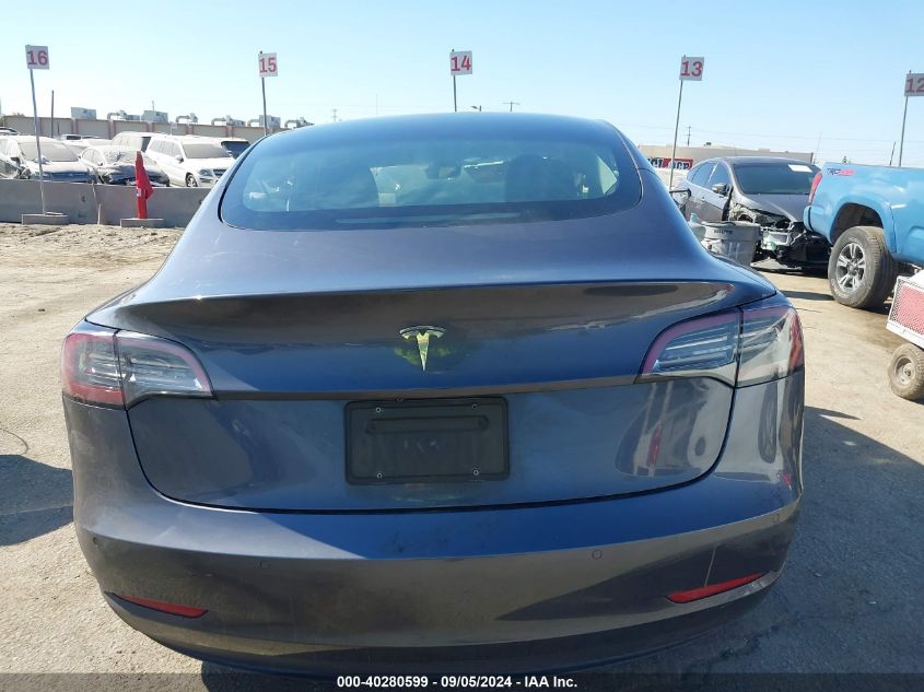 2021 Tesla Model 3 Standard Range Plus Rear-Wheel Drive VIN: 5YJ3E1EA0MF022951 Lot: 40280599