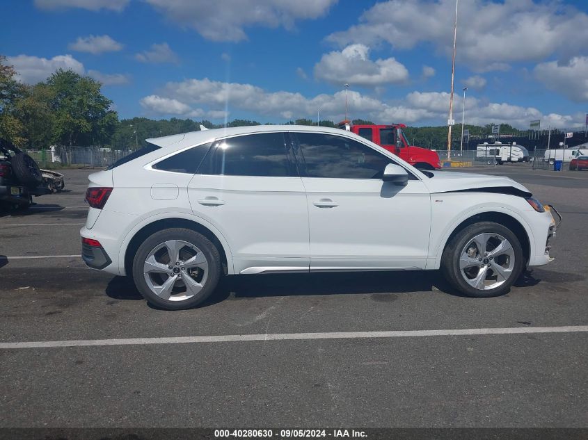 2021 Audi Q5 Sportback Premium 45 Tfsi Quattro S Tronic VIN: WA14AAFY5M2103775 Lot: 40280630