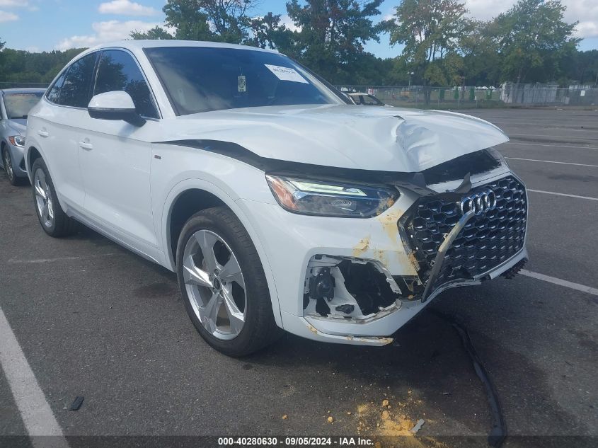 2021 Audi Q5 Sportback Premium 45 Tfsi Quattro S Tronic VIN: WA14AAFY5M2103775 Lot: 40280630