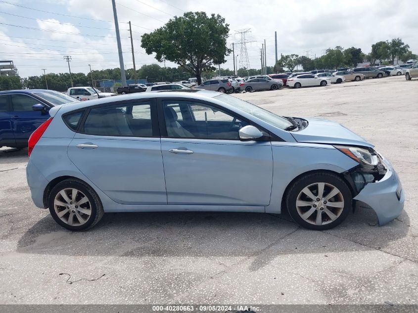 2013 Hyundai Accent Se VIN: KMHCU5AE8DU138159 Lot: 40280663