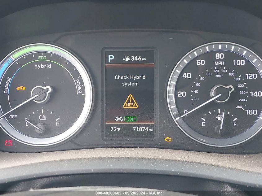 KMHE34L31KA092433 2019 Hyundai Sonata Hybrid Limited