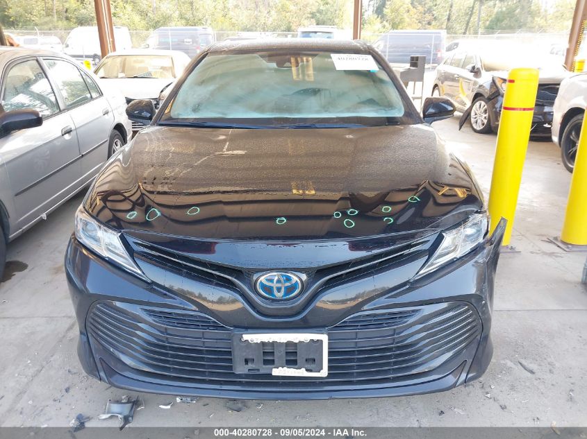 2020 Toyota Camry Le Hybrid VIN: 4T1C31AKXLU535856 Lot: 40280728